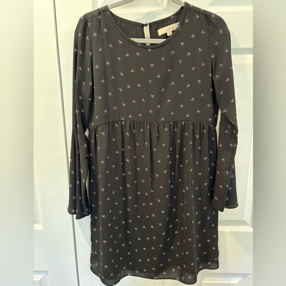 Loft Half Moons Flowy Dress